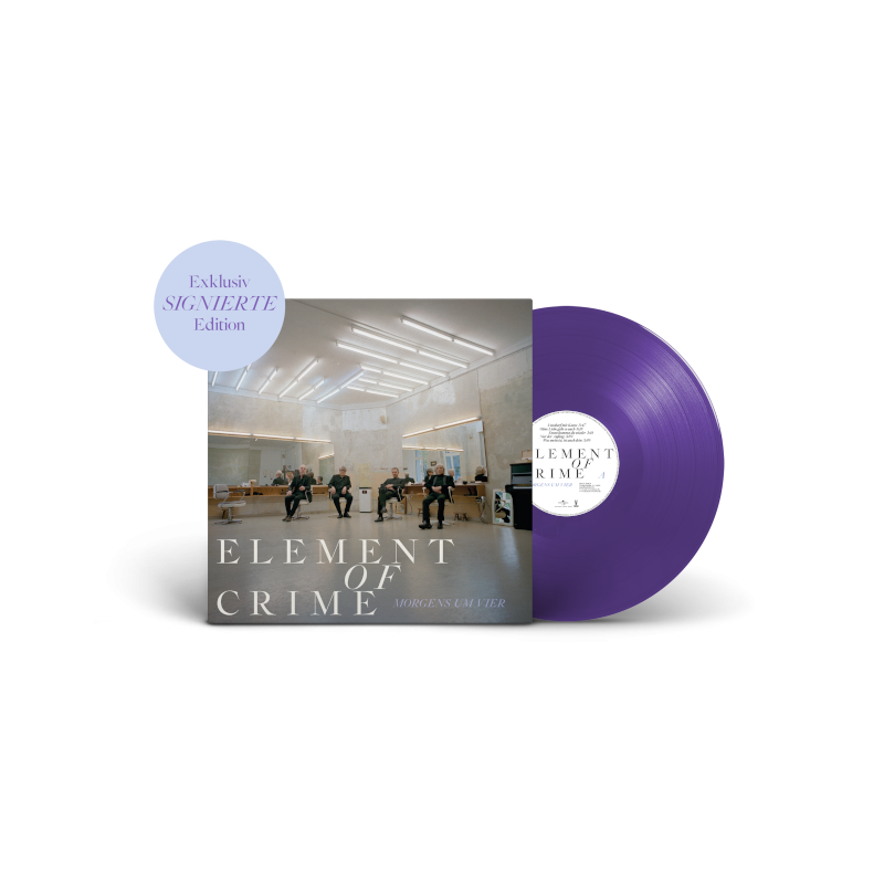 Element Of Crime Morgens um vier Ltd. 1LP lila, signiert 180g 272365